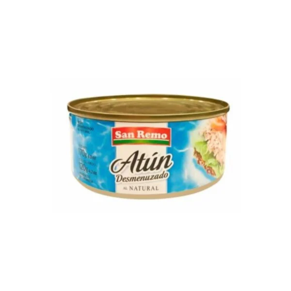 ATÚN DESMENUZADO AL NATURAL SAN REMO x 170 g