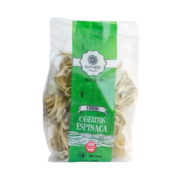 FIDEOS CASERITOS ESPINACA MARVESE x 400 g