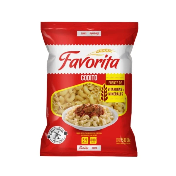 FIDEOS CODITO FAVORITA x 500 g