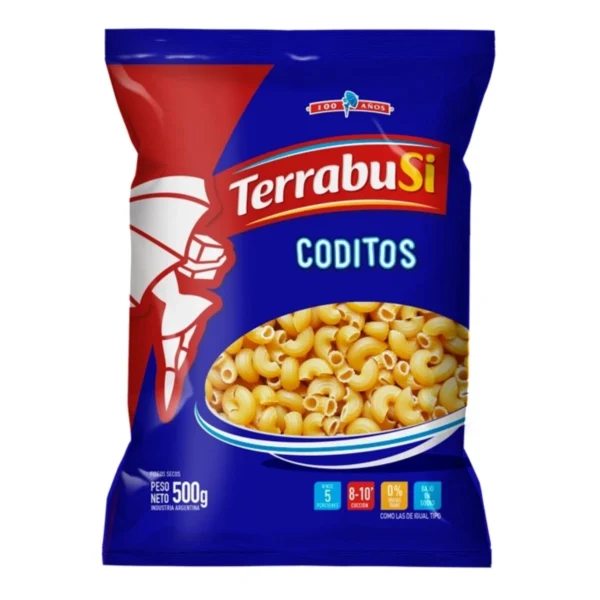FIDEOS CODITOS TERRABUSI x 500 g
