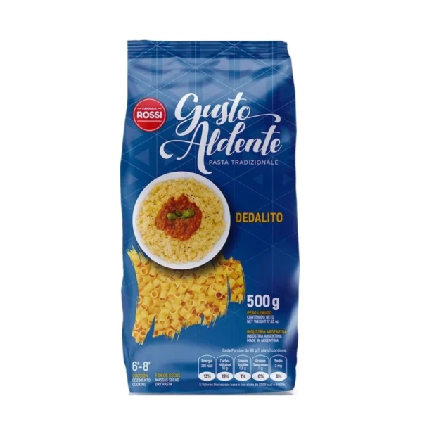 FIDEOS DEDALITO GUSTO ALDENTE x 500 g