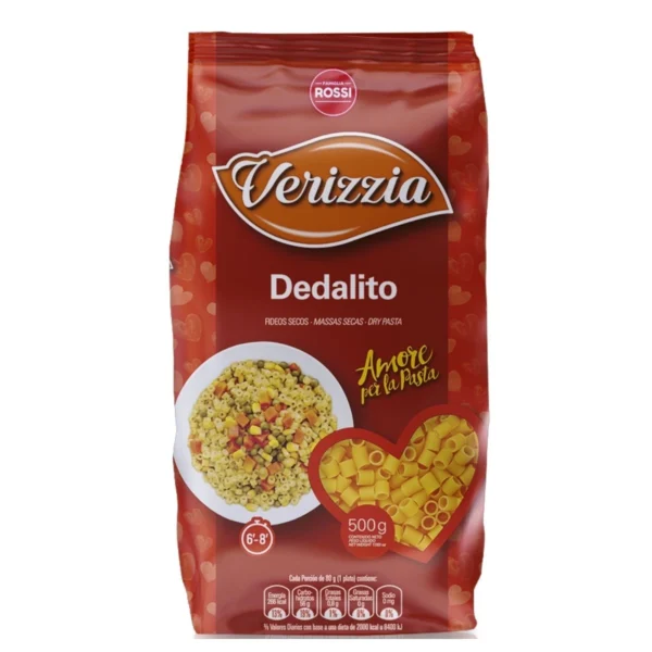 FIDEOS DEDALITO VERIZZIA x 500 g