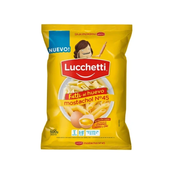 FIDEOS MOSTACHOL AL HUEVO LUCCHETTI x 500 g