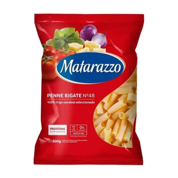 FIDEOS PENNE RIGATE N°48 MATARAZZO x 500 g