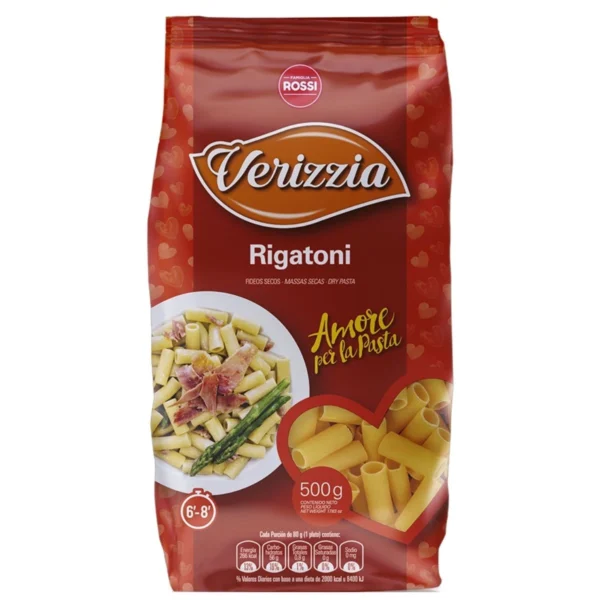FIDEOS RIGATONI VERIZZIA x 500 g