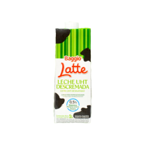 LECHE DESCREMADA LATTE BAGGIO x 1 L