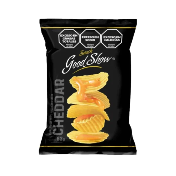 PAPAS FRITAS SABOR CHEDDAR GOOD SHOW x 63 g
