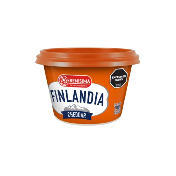 QUESO UNTABLE CHEDDAR FINLANDIA x 180 g