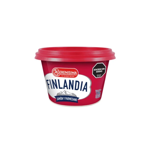 QUESO UNTABLE JAMÓN Y PARMESADO FINLANDIA x 180 g