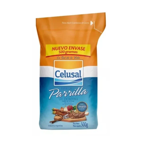 CELUSAL PARRILLERA PAQUETE X500G