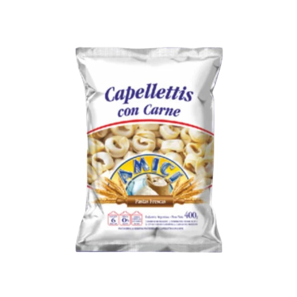 CAPELLETTIS CON CARNE AMICI x 400 g