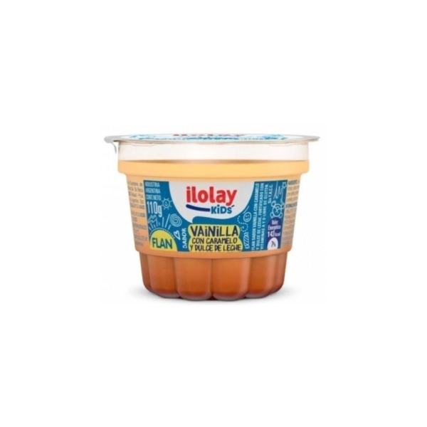 FLAN VAINILLA CON CARAMELO ILOLAY x 110 g