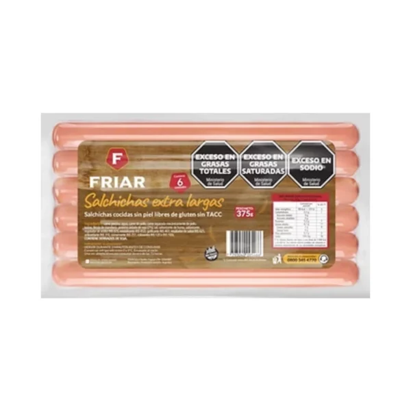 SALCHICHAS FRIAR X 12 UNIDADES x 375 g