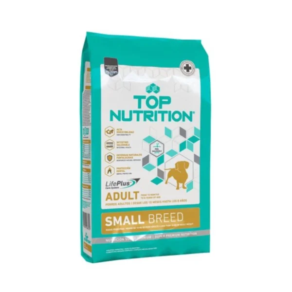 ALIMENTO PARA RAZA PEQUEÑA TOP NUTRITION x 3 Kg