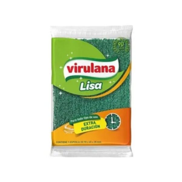 ESPONJA LISA EXTRA DURACIÓN VIRULANA