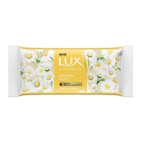 JABÓN CON GLICERINA MANZANILLA LUX 3x90g