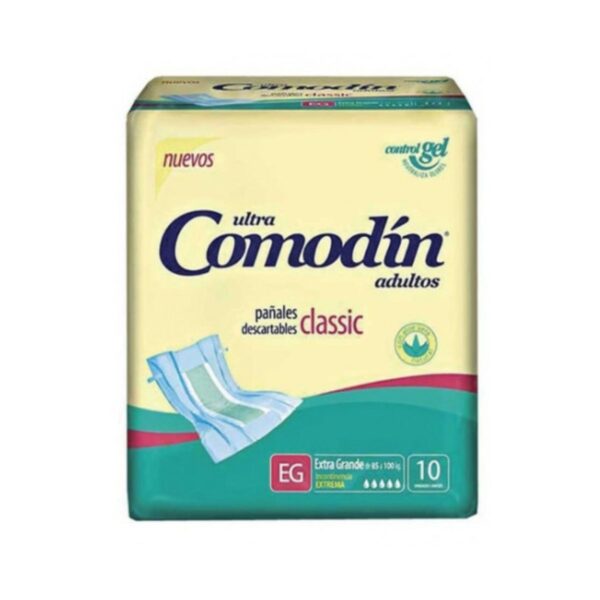 PAÑALES CLASSIC ADULTOS COMODÍN EG X10 UNIDADES
