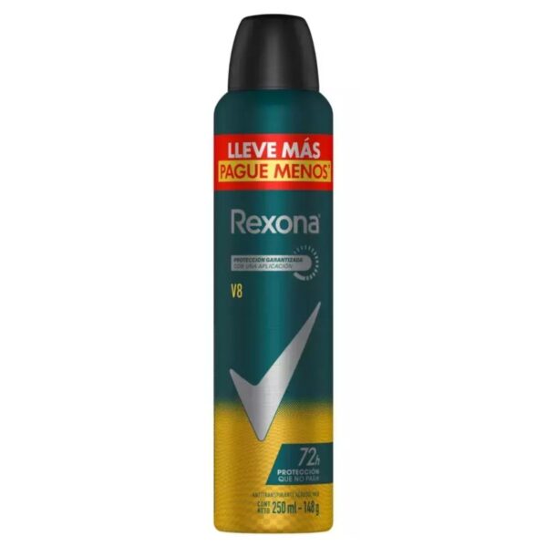 ANTITRANSPIRANTE AEROSOL V8 REXONA MEN x 250 ml