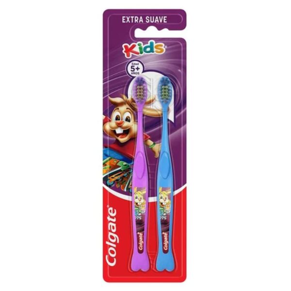CEPILLO KIDS COLGATE +5 AÑOS X2 PACK