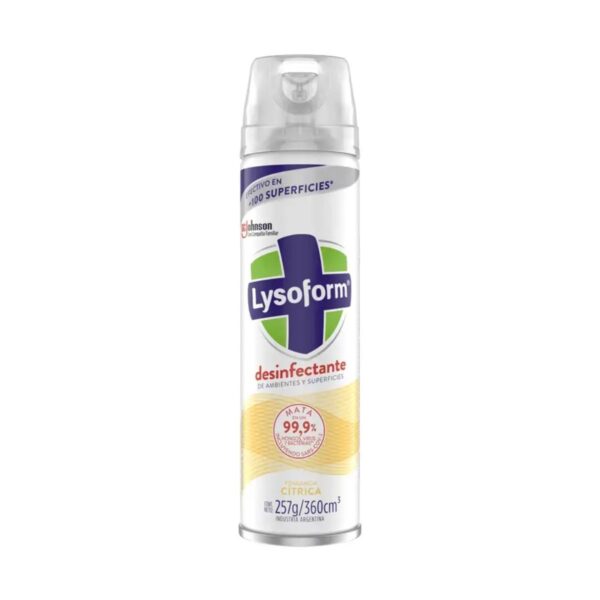 DESINFECTANTE AEROSOL CÍTRICA LYSOFORM x360 cc