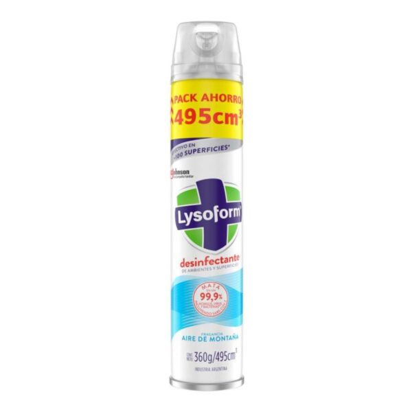 DESINFECTANTE AEROSOL AIRE DE MONTAÑA LYSOFORM x495 cc