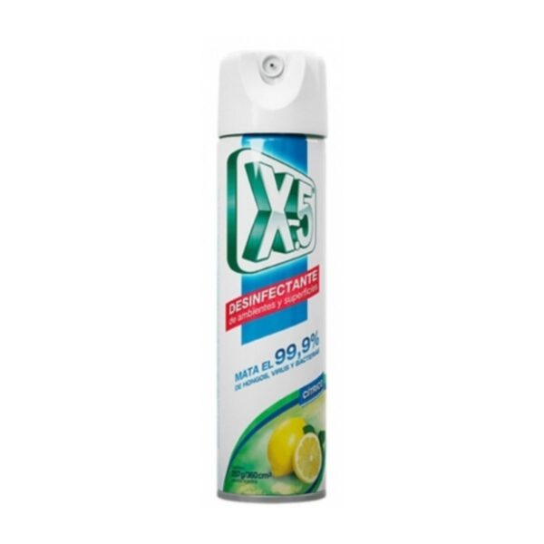 DESINFECTANTE AEROSOL CÍTRICO X5 x360ml