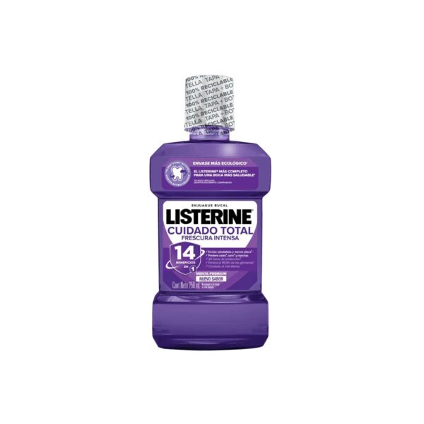 ENJUAGUE BUCAL CUIDADO TOTAL FRESCURA INTENSA LISTERINE x250 ml