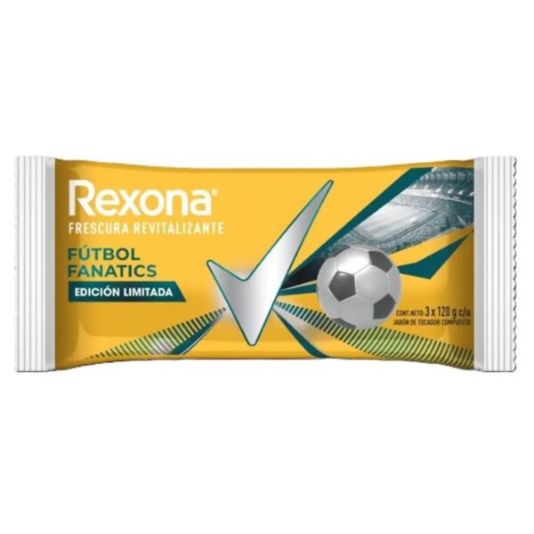 JABÓN TOCADOR FÚTBOL FANATICS REXONA 3 x 120 g