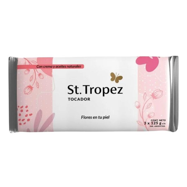 JABÓN TOCADOR FLORES EN TU PIEL ST.TROPEZ 3 x 125 g