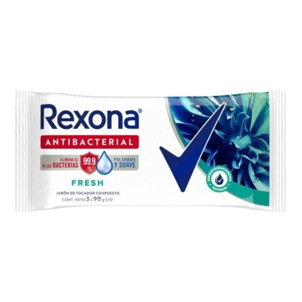 JABÓN ANTIBACTERIAL FRESH REXONA 3 x 90 g