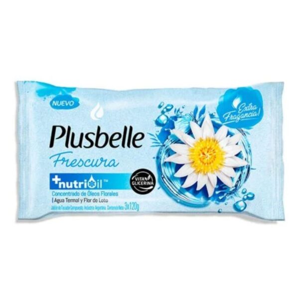 JABÓN TOCADOR FRESCURA PLUSBELLE 3 x 120 g