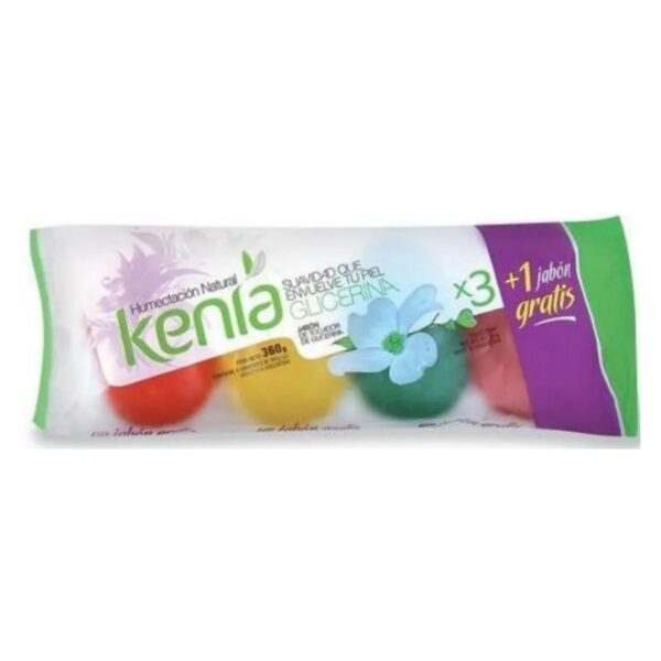 JABÓN TOCADOR GLICERINA KENIA 4 x 360 g