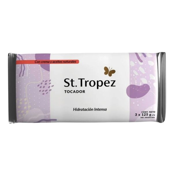 JABÓN TOCADOR HIDRATACIÓN INTENSA ST.TROPEZ 3 x 125 g