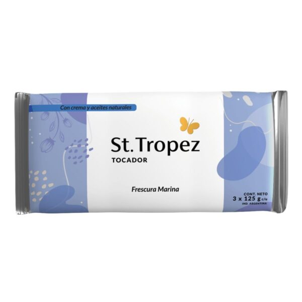 JABÓN TOCADOR FRESCURA MARINA ST.TROPEZ 3 x 125 g