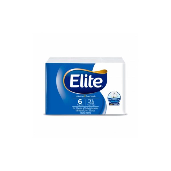 PAÑUELOS DESCARTABLES ELITE X6 PAQUETES