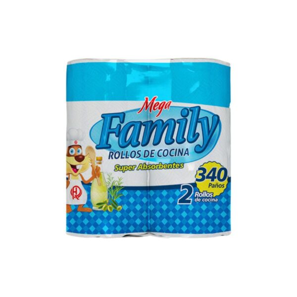 ROLLOS DE COCINA MEGAROLLO FAMILY X2 ROLLOS