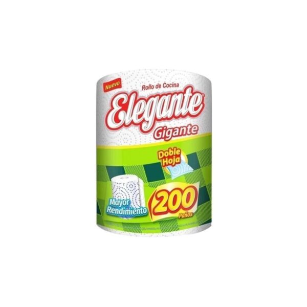 ROLLOS DE COCINA ELEGANTE GIGANTE X200 PAÑOS