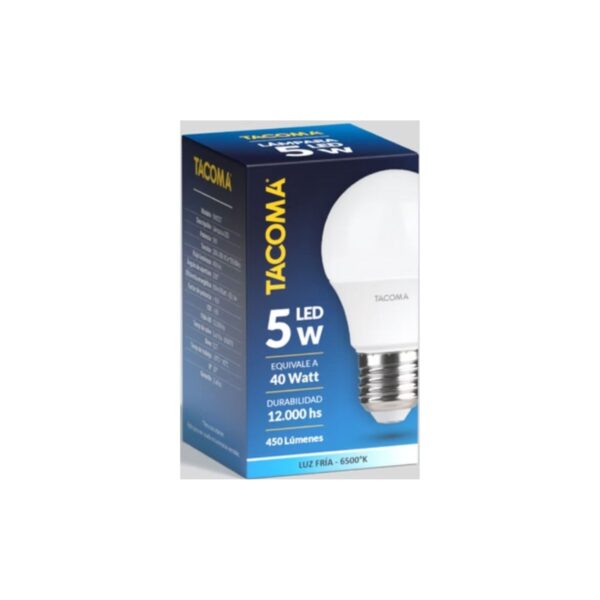 TACOMA LAMPARA BULBO 5W A55 FRIA (20)