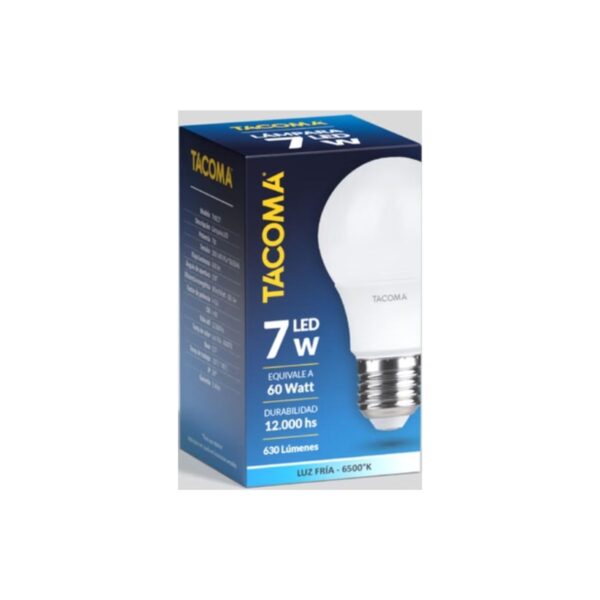 TACOMA LAMPARA BULBO 7W A60 FRIA (20)