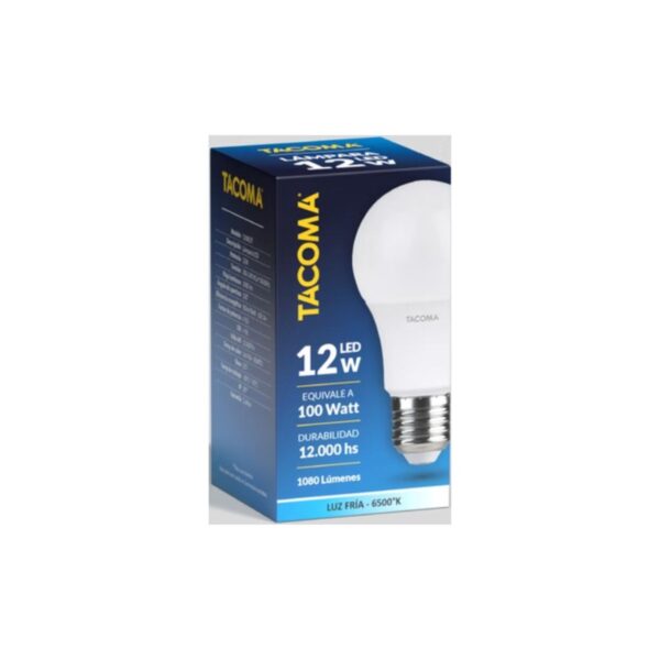 TACOMA LAMPARA BULBO 12W A60 FRIA (100)
