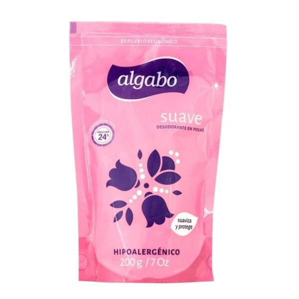 ALGABO TALCO SUAVE SOFT HIP. DP ROSA X200G(24)