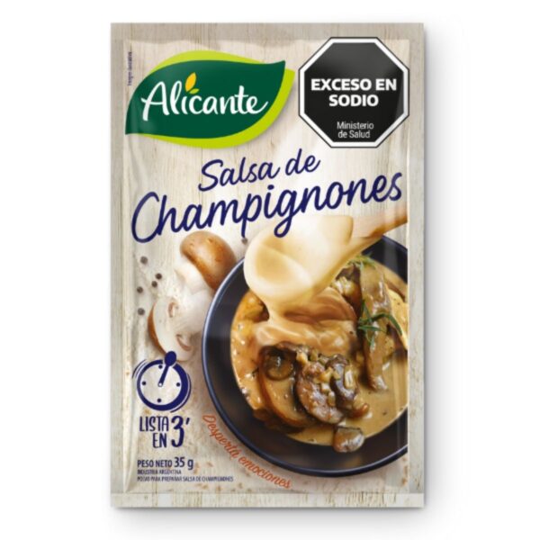 ALICANTE SALSA BLANCA CHAMPIGNON X35G