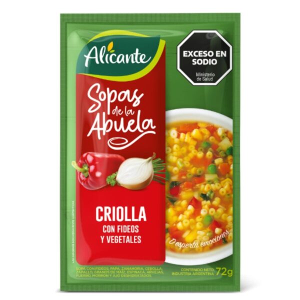 ALICANTE LA VIRGINIA SOPA CRIOLLA/VEGX72G810)