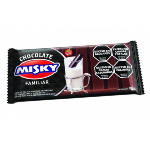 CHOCOLATE P/TZA MISKY FAMILIAR X100G (10)