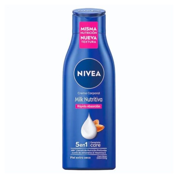 CREMA NIVEA CORPORAL MILK NUTRITIVA X250ML (12)