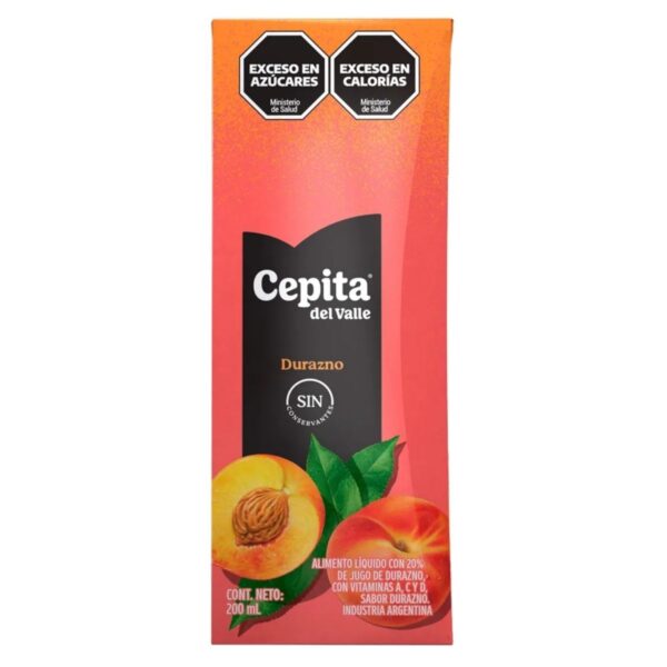 CEPITA DEL VALLE DURAZNO TET X200ML (6)
