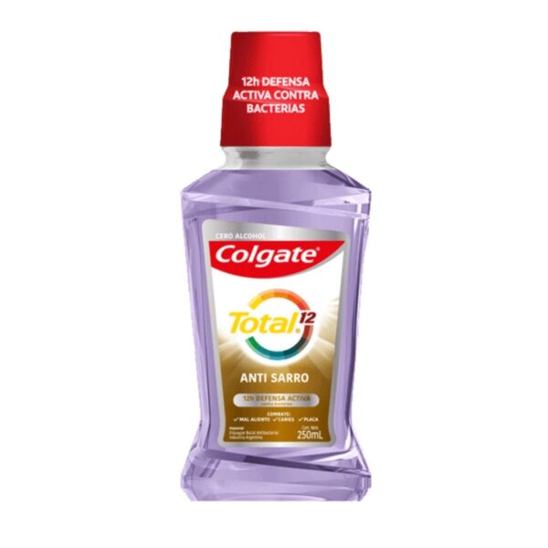 COLGATE ENJ. BUCAL T/12 ANTI SARRO X250ML (12).
