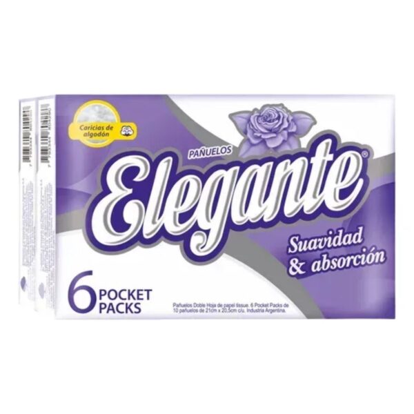 ELEGANTE PAÑUELITOS SUAV&ABS X6PACK (30)