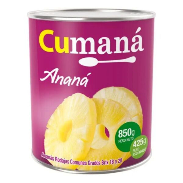 CUMANÁ ANÁNAS EN RODAJAS 836G