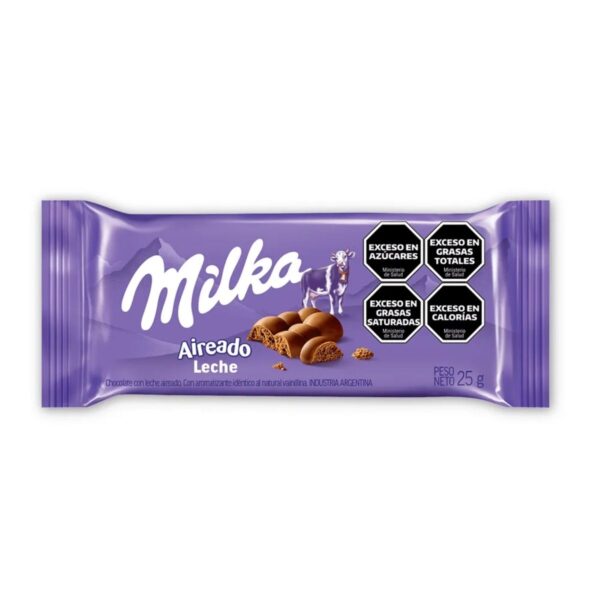 CHOCOLATE MILKA AIREADO LECHE X25G